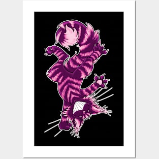 Magenta Cheshire Cat Posters and Art